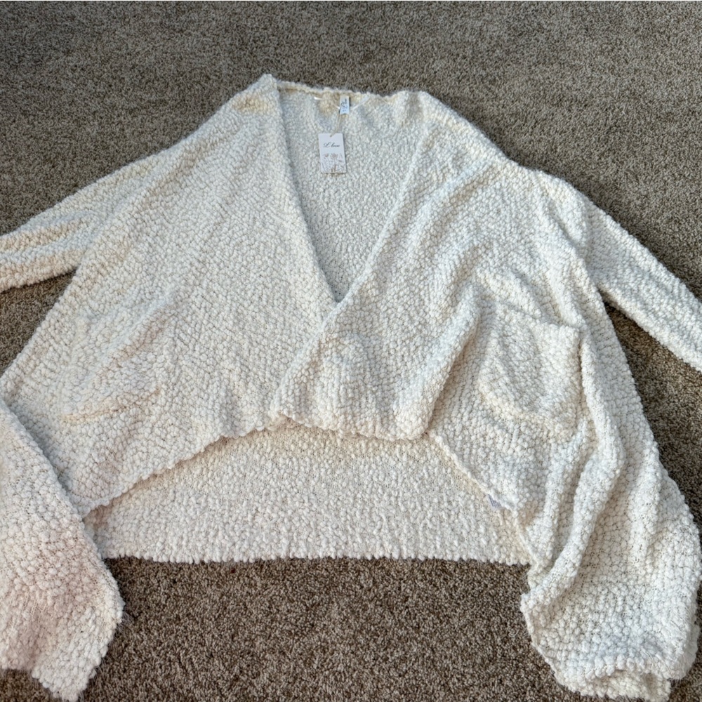 Cozy White Women's Cardigan